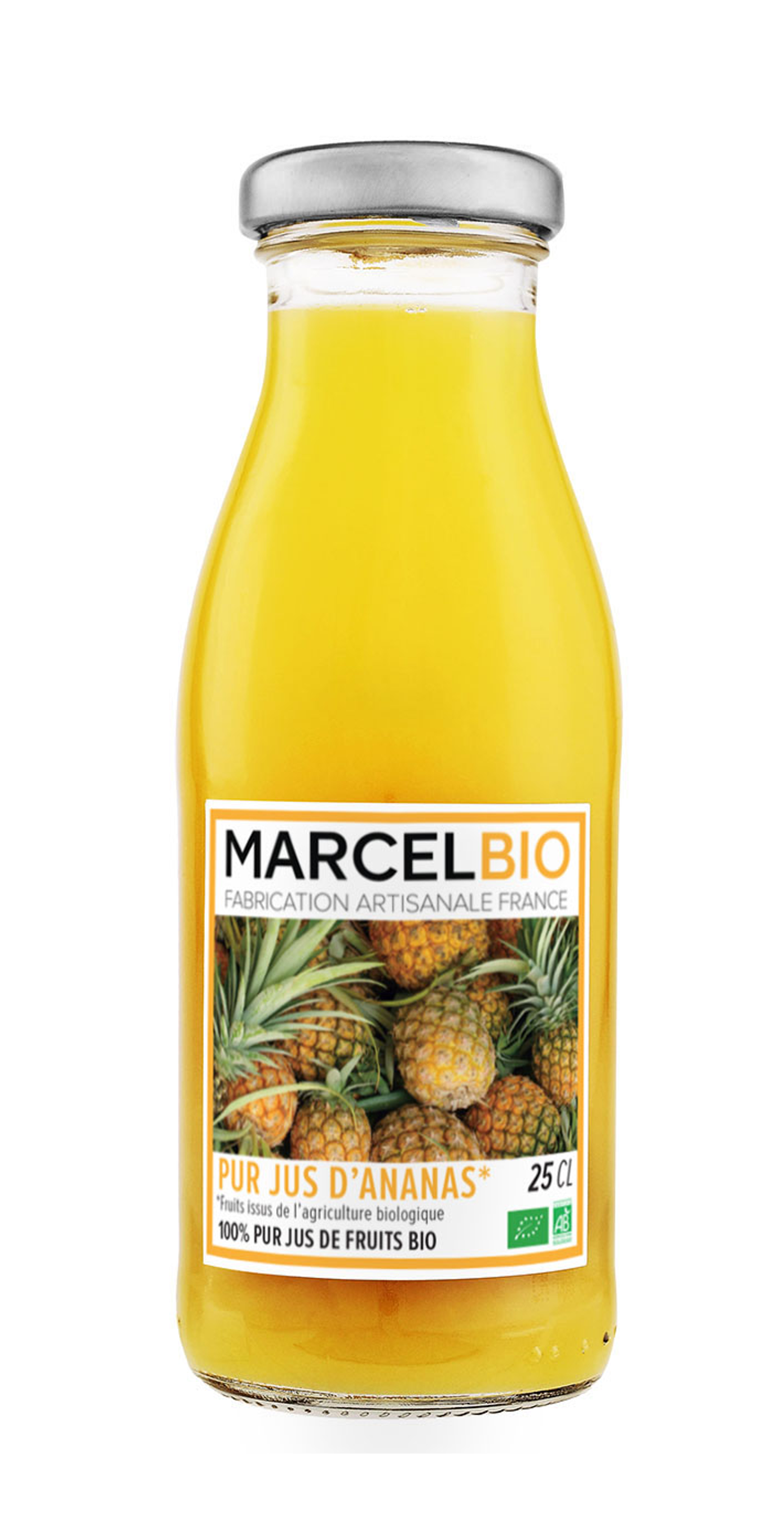 Organic pure pineapple juice - 25 cl