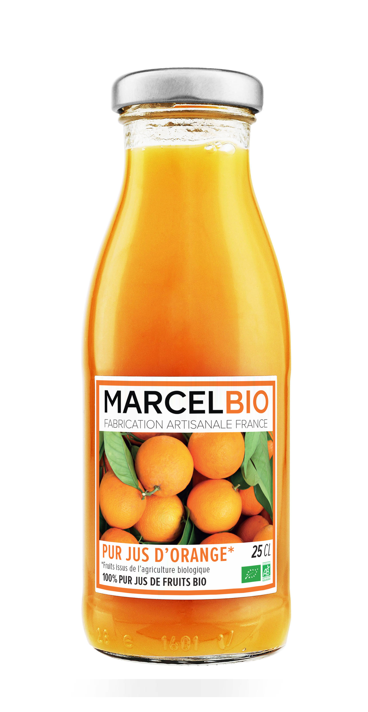 Organic pure orange juice 25 cl